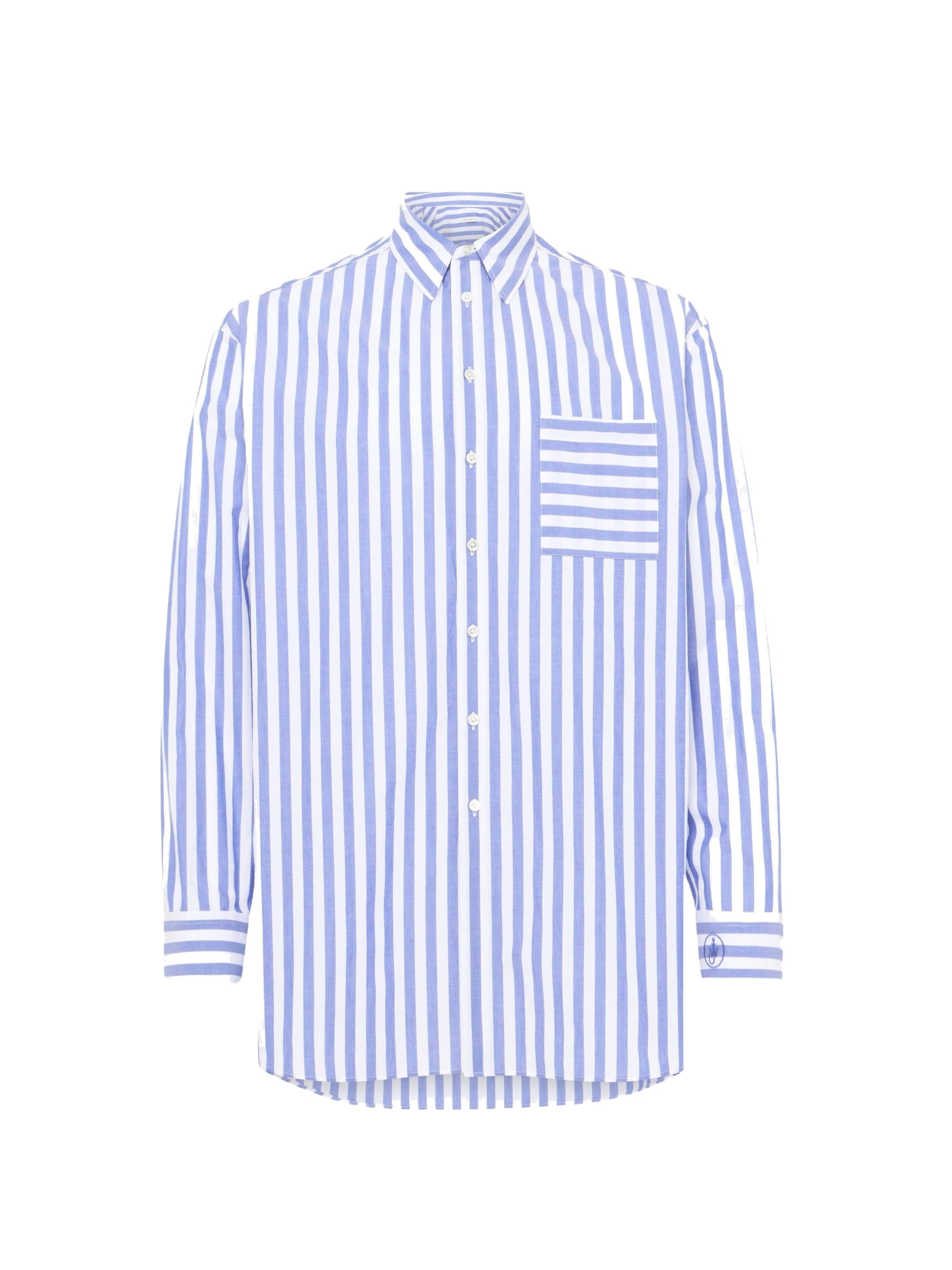 Chemise oversize à rayures - White & Blue