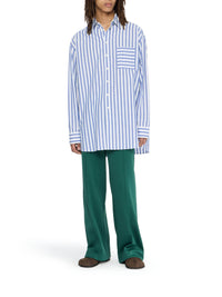Chemise oversize à rayures - White & Blue