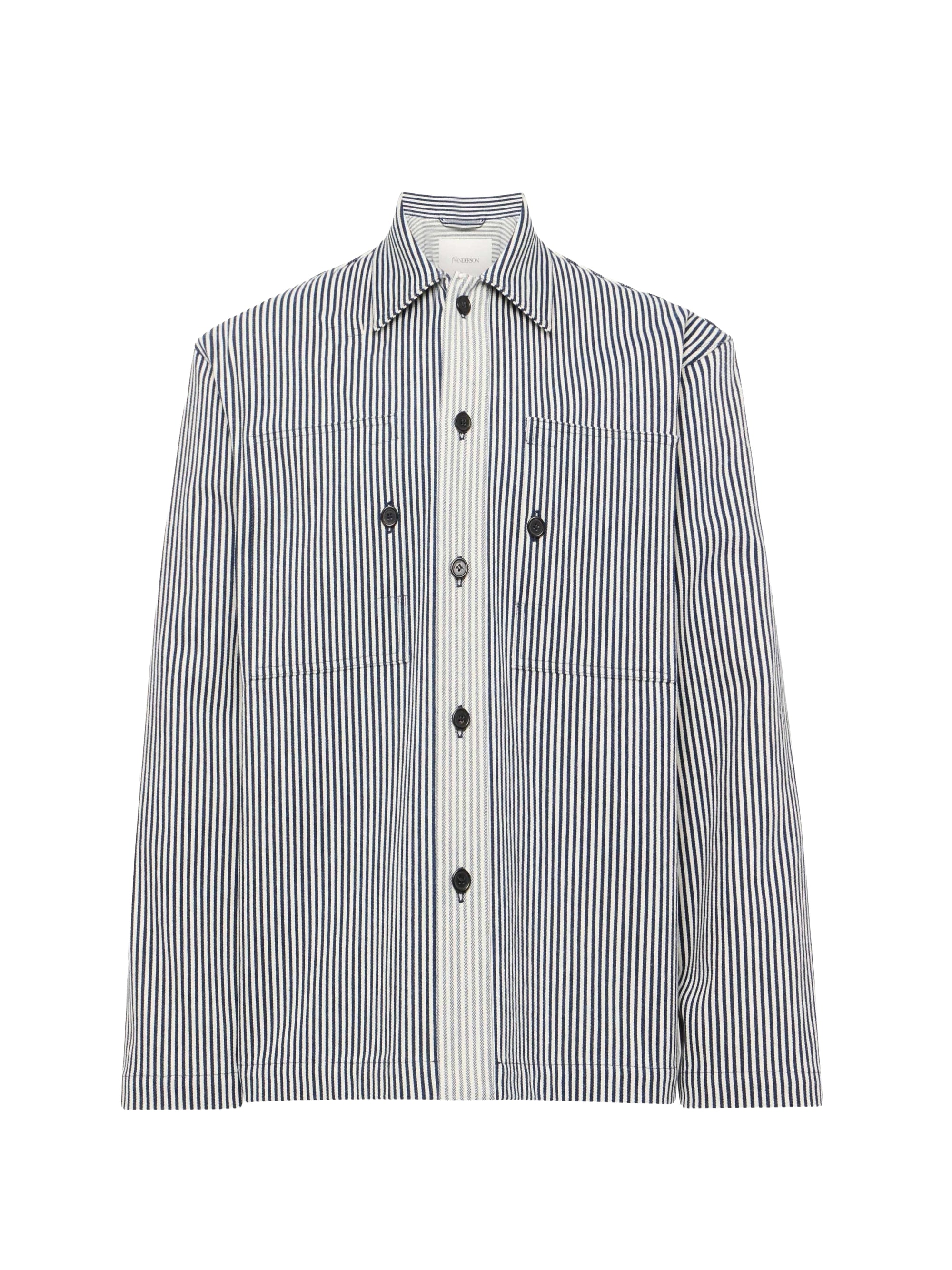Chemise oversize à rayures - Off White & Navy