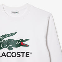 Sweatshirt à col rond en molleton - Blanc