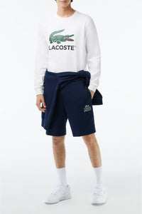 Sweatshirt à col rond en molleton - Blanc