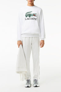 Sweatshirt à col rond en molleton - Blanc