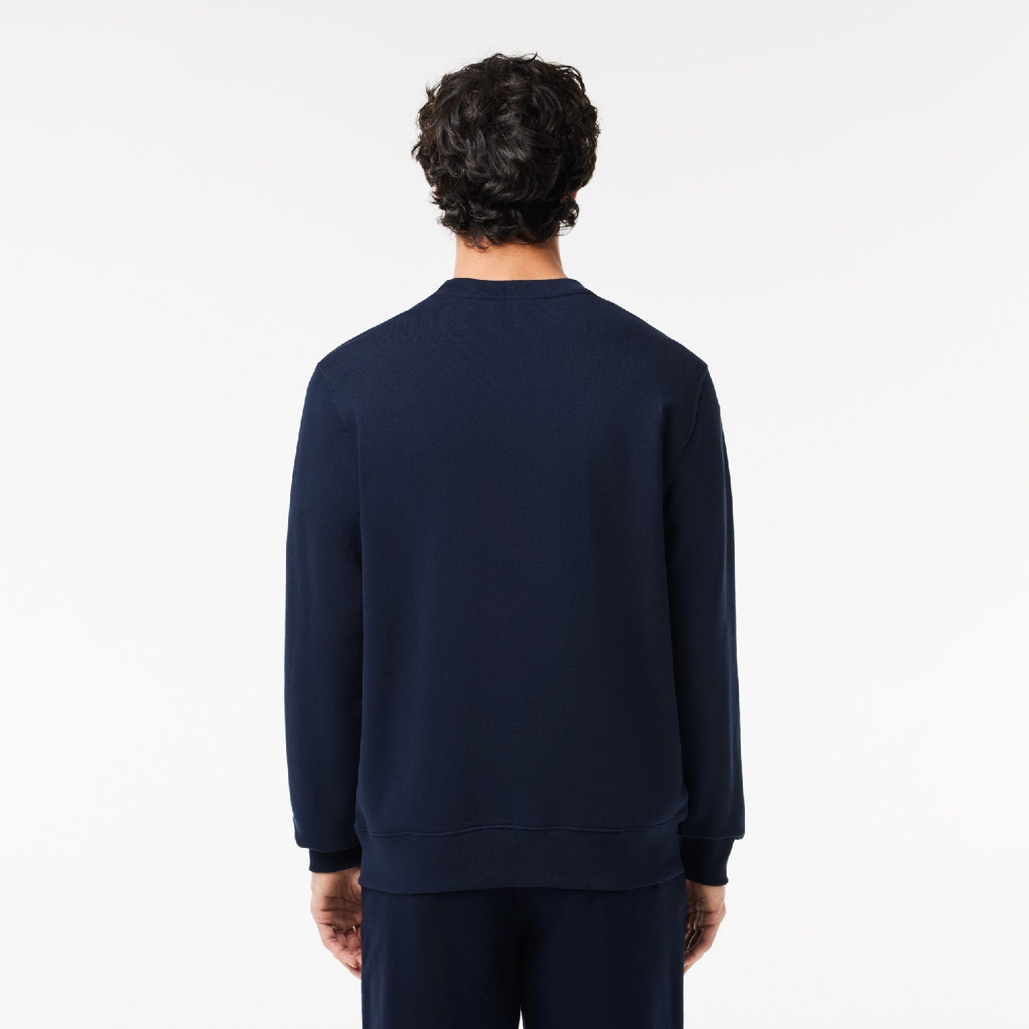 Sweatshirt à col rond en molleton - Marine