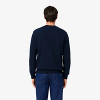 Sweatshirt à col rond en molleton - Marine