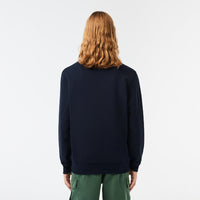 Sweatshirt à col rond en molleton - Marine