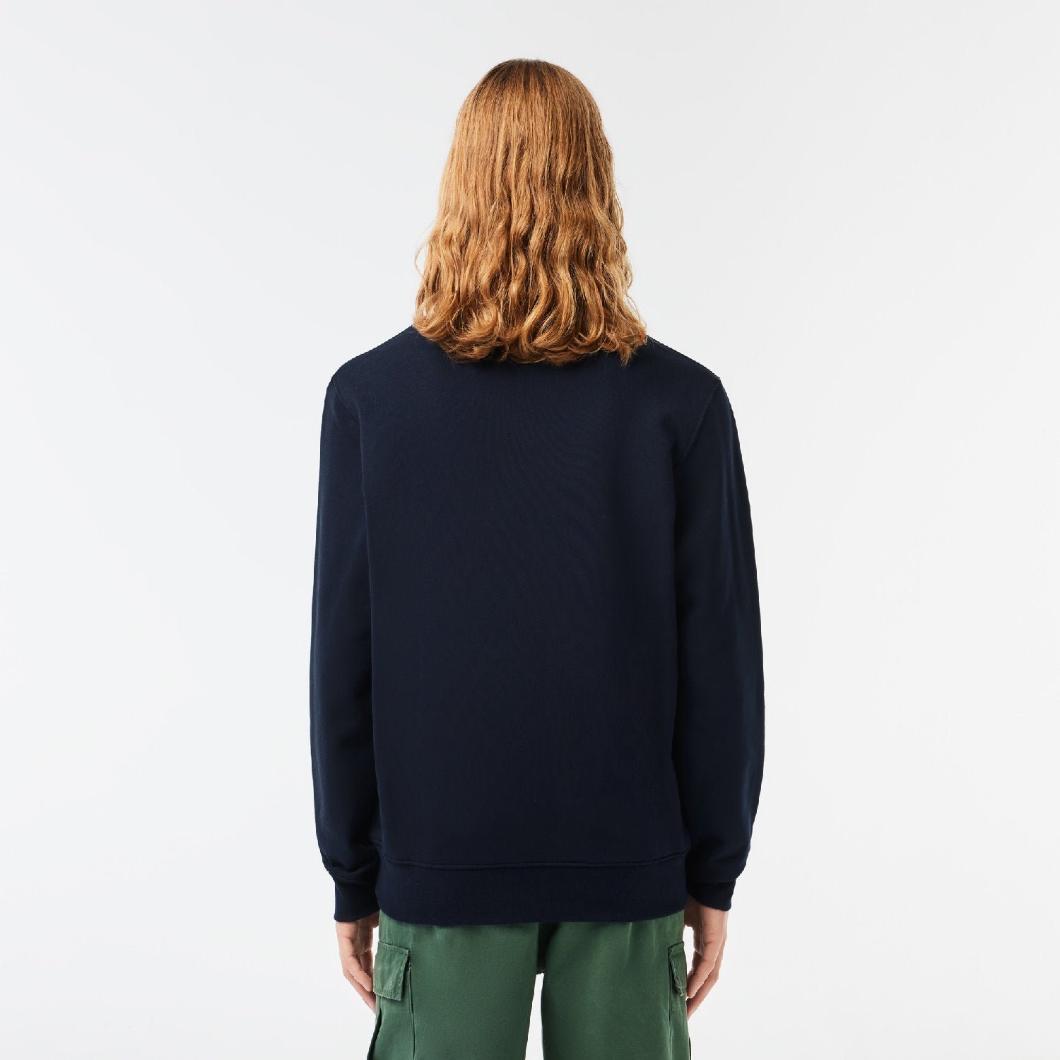Sweatshirt à col rond en molleton - Marine