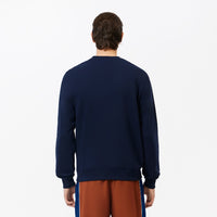 Sweatshirt à col rond en molleton - Marine