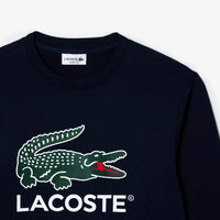 Sweatshirt à col rond en molleton - Marine