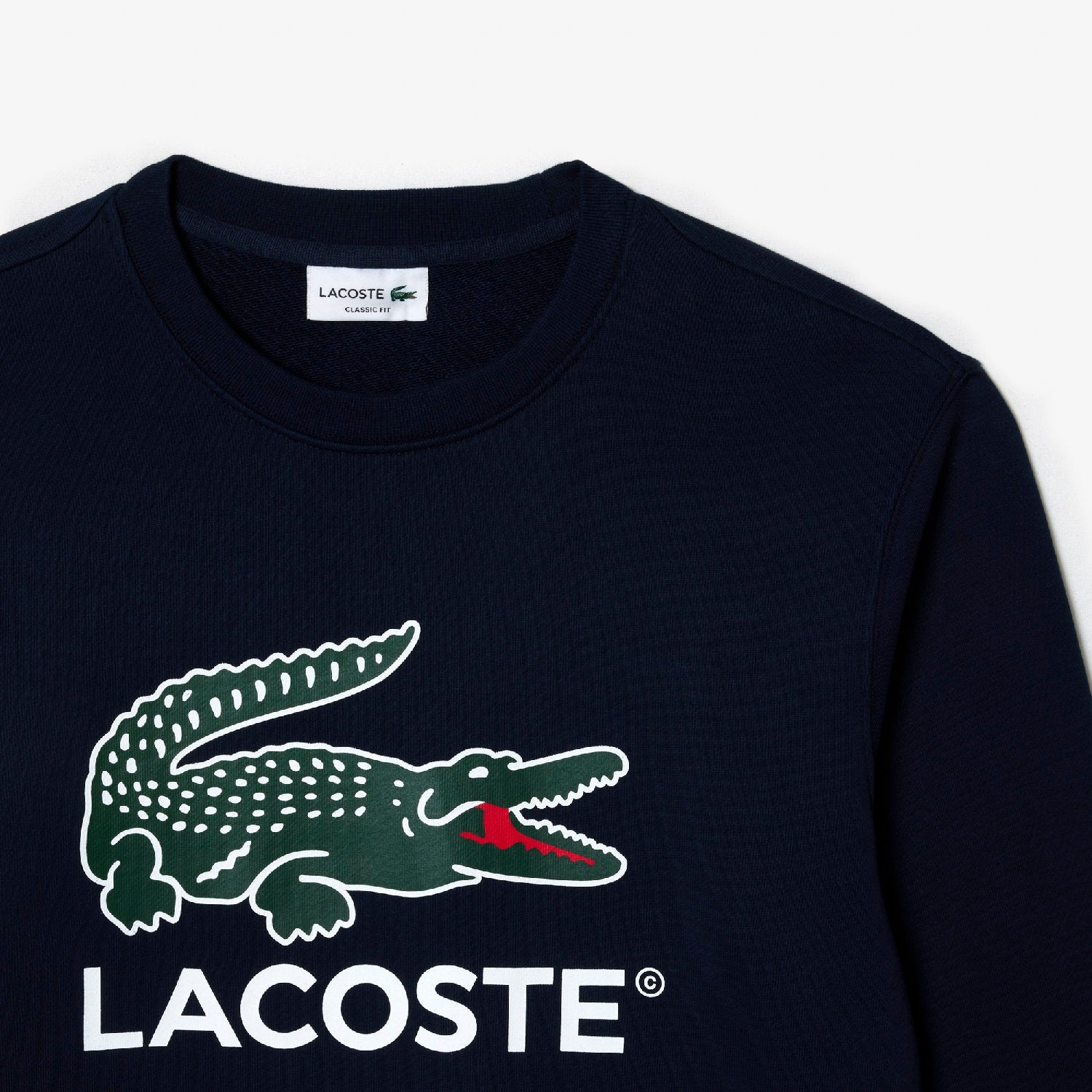 Sweatshirt à col rond en molleton - Marine