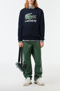 Sweatshirt à col rond en molleton - Marine