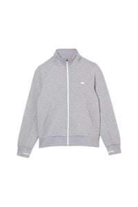 Sweatshirt à col montant zippé - Argent Chiné