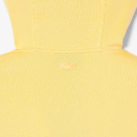 Sweat à capuche court oversize - Jaune