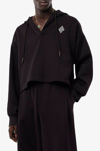 Sweat à capuche court oversize - Buffle