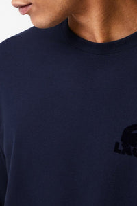Sweatshirt avec logo en molleton - Marine