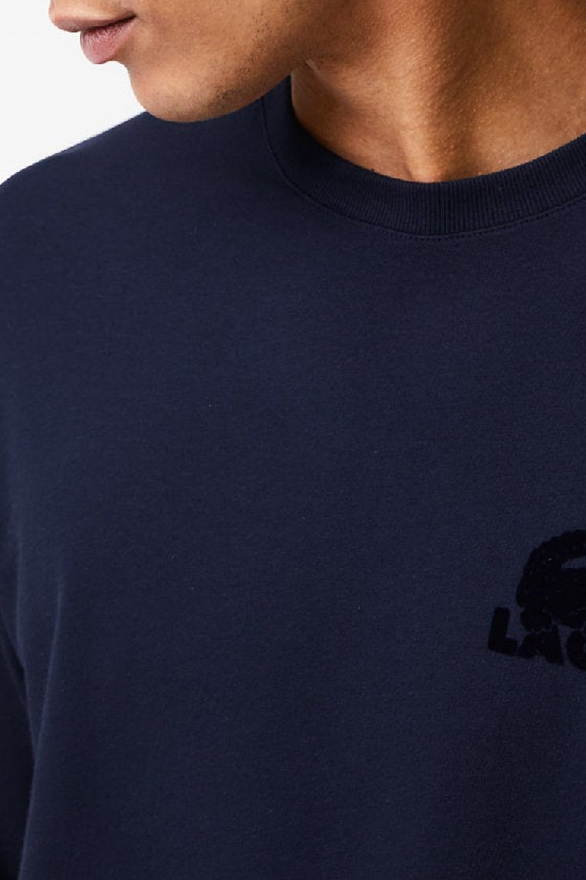 Sweatshirt avec logo en molleton - Marine