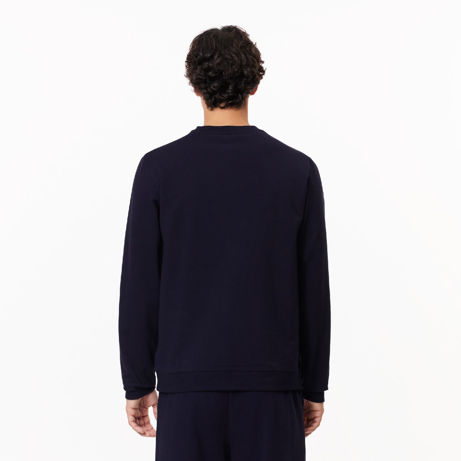 Sweatshirt avec logo en molleton - Marine