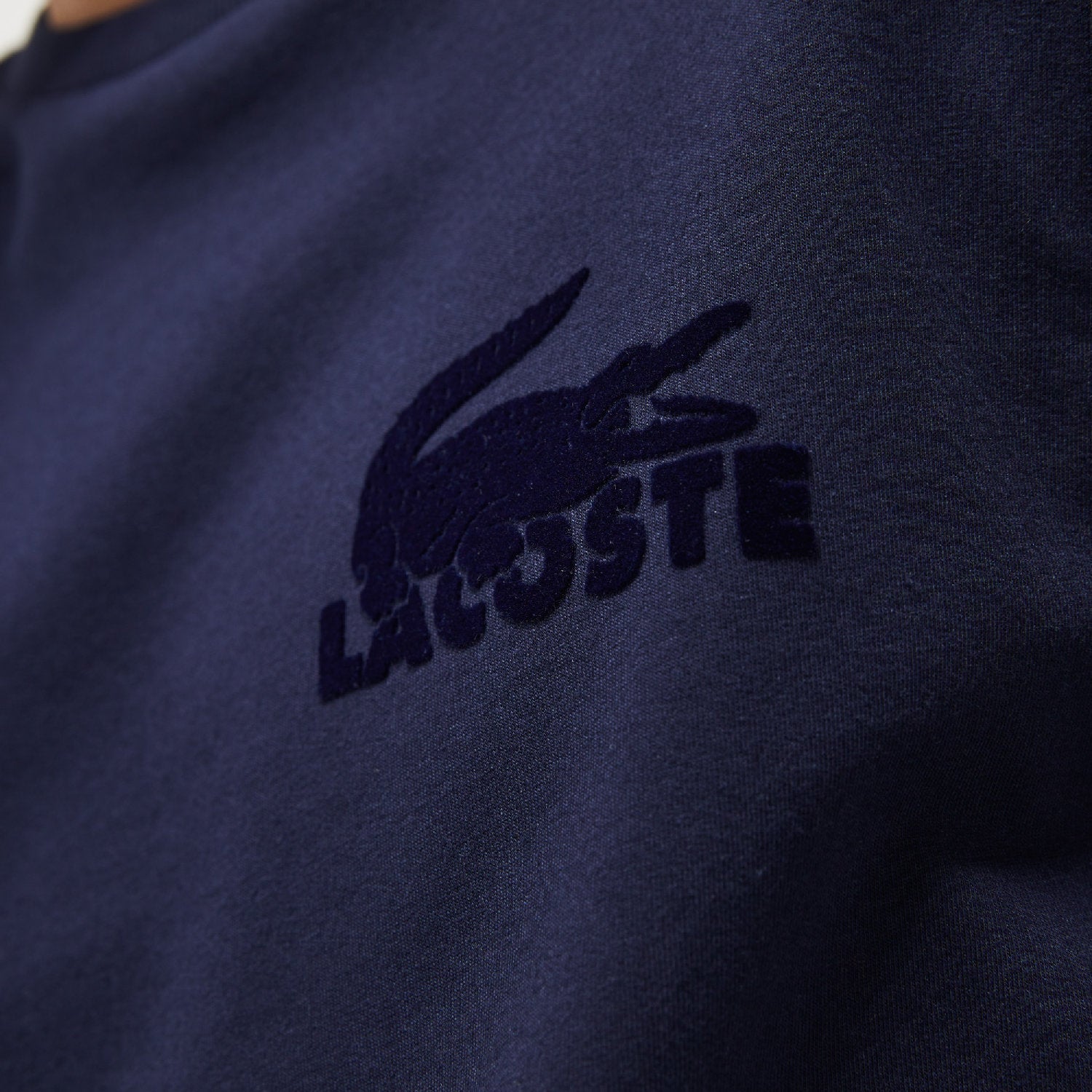 Sweatshirt avec logo en molleton - Marine