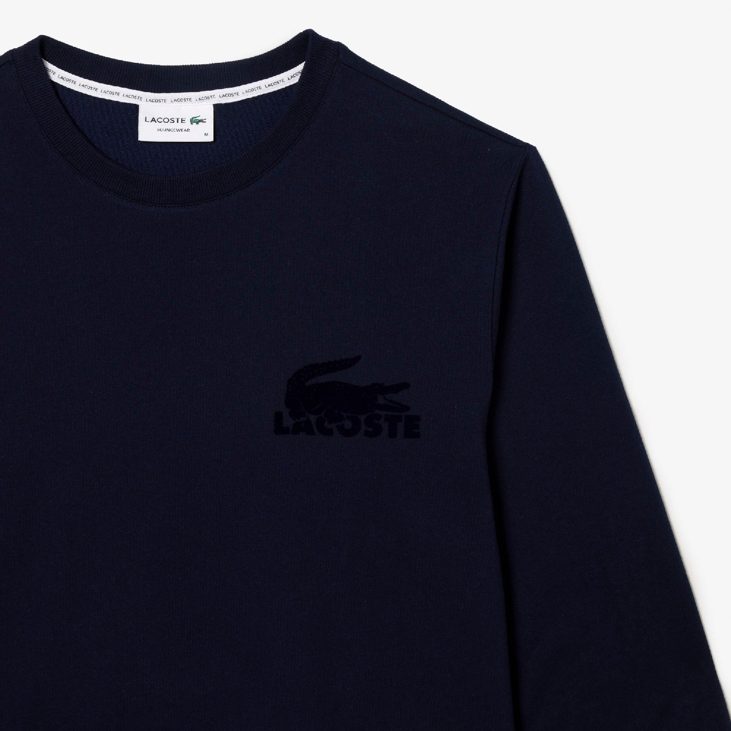 Sweatshirt avec logo en molleton - Marine
