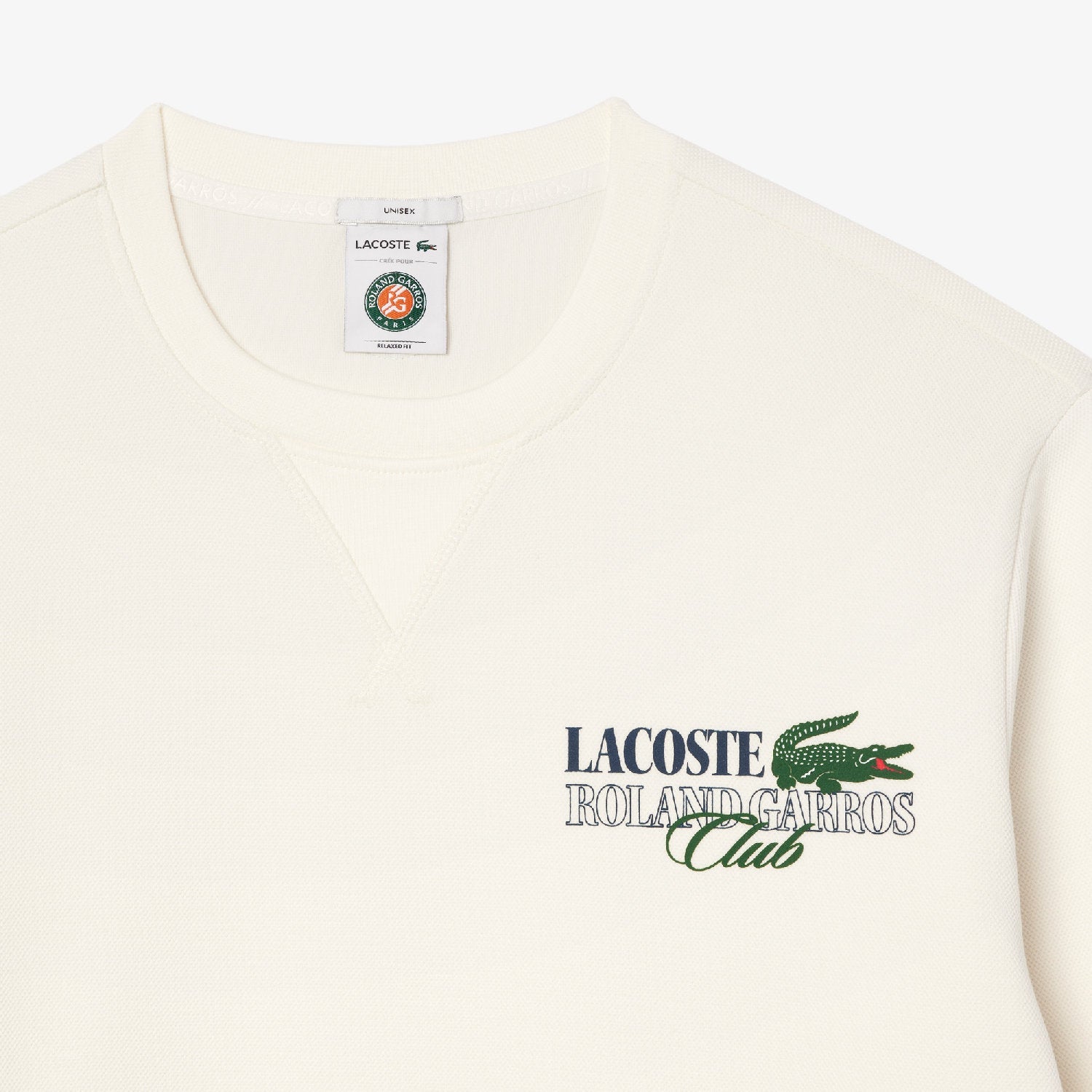 Sweatshirt Lacoste x Roland-Garros - Farine