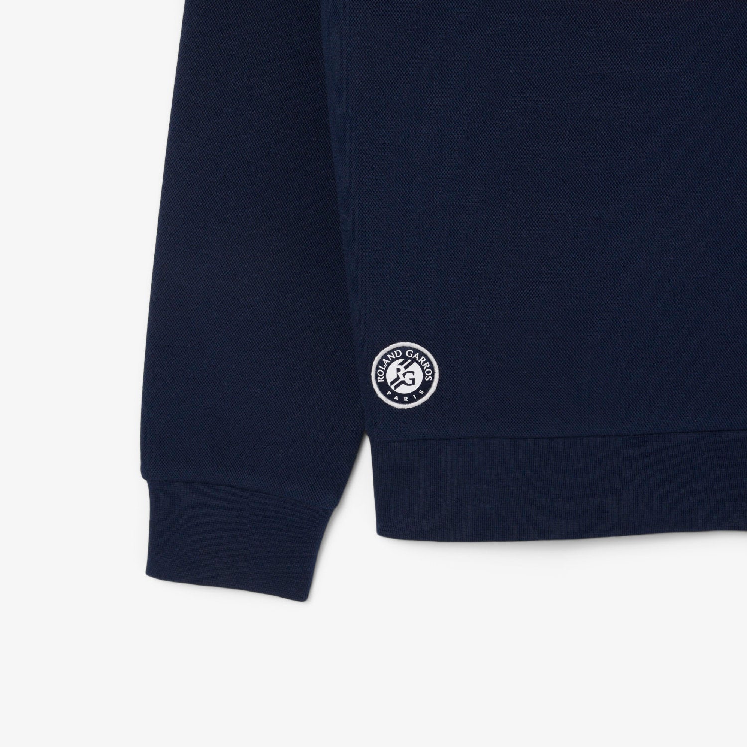 Sweat à capuche Lacoste x Roland-Garros en piqué - Marine