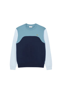 Sweatshirt à empiècement avec logo - Marine & Calcaire