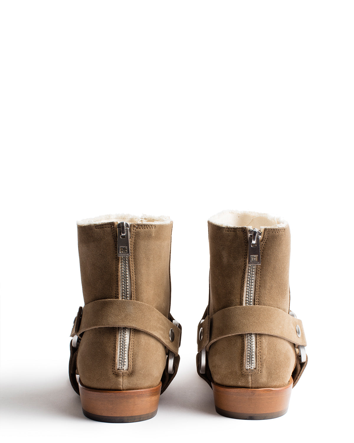 Bottines Romare Belt en cuir - Marron