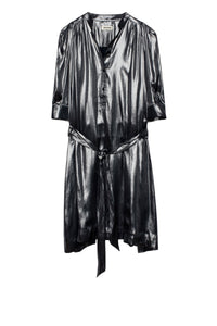 Retouch Foil Dress - Silver