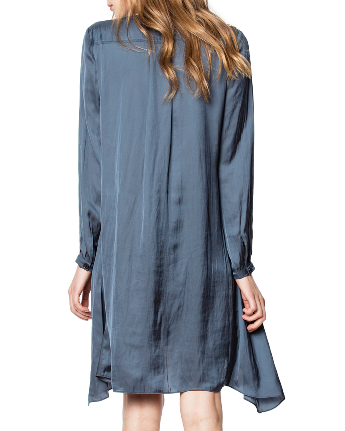 Robe Rheal en satin - Bleu De Gris