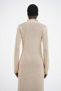 Robe longue Shela à col roulé - Sand