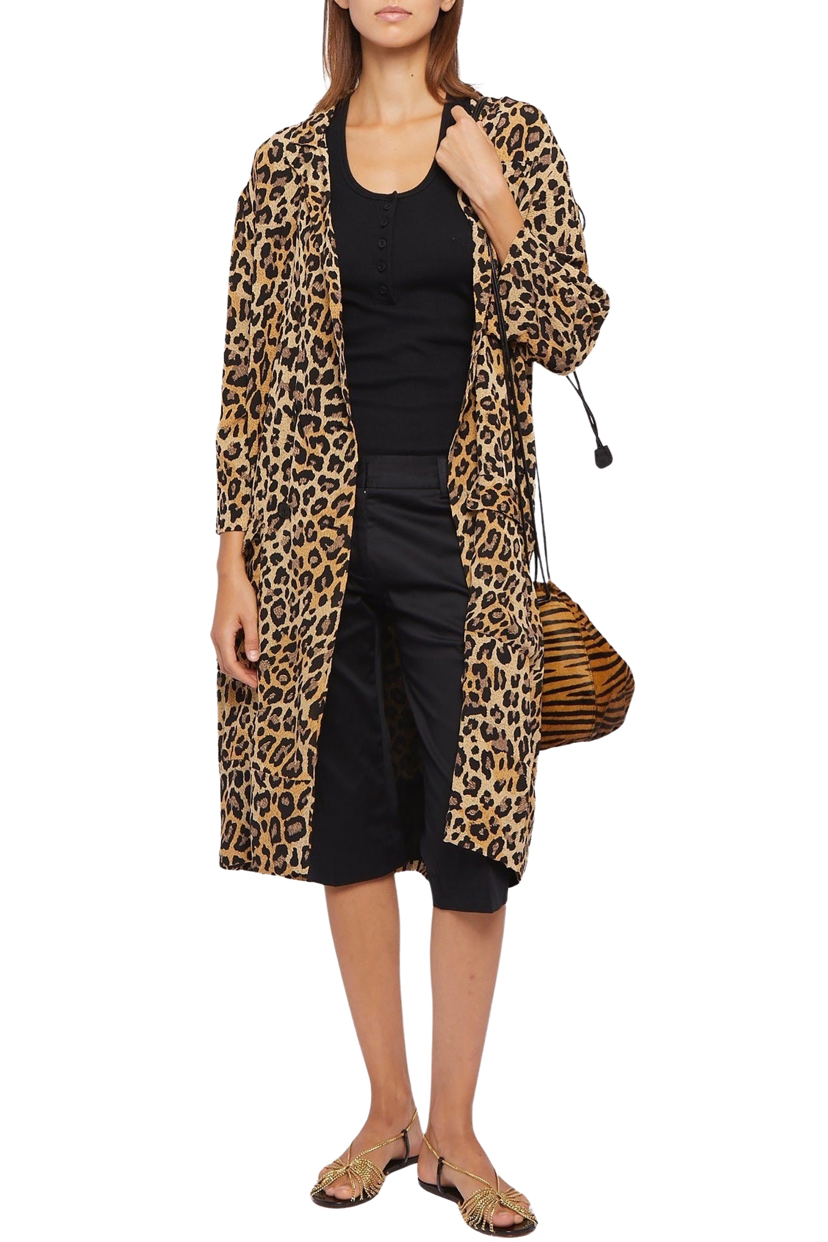 Trench-coat Shimmy imprimé - Leopard