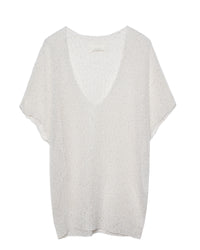 ZHORS LINE WHITE INDY PL SEQUIN JUMPER MC