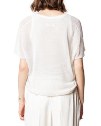 ZHORS LINE WHITE INDY PL SEQUIN JUMPER MC