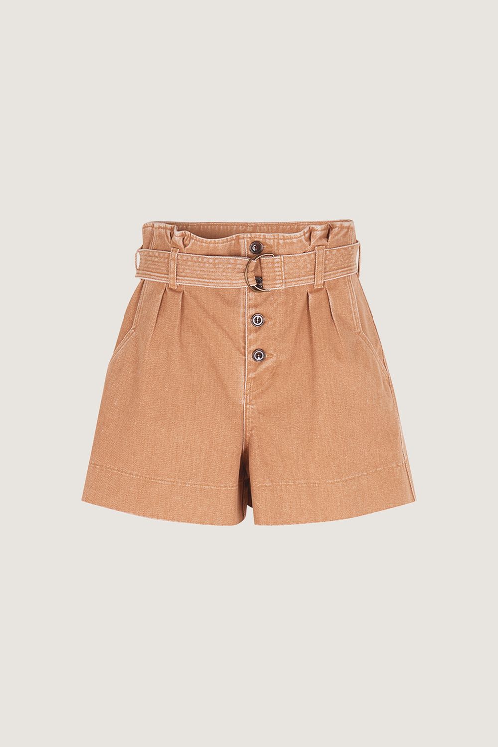 BEIGE ROSE _ Short Jack en coton - Beige rose