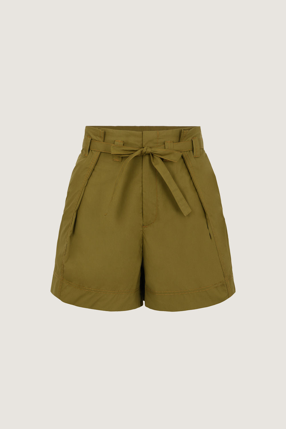 VERT OLIVE _ Short Polo en coton - Vert olive