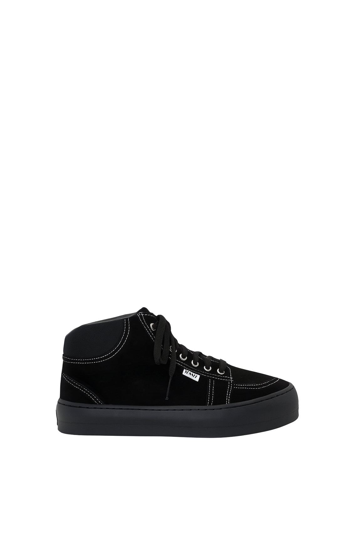 Rêve leather high-top trainers - Black