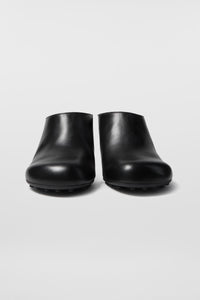 1000Chiodi leather mules - Black