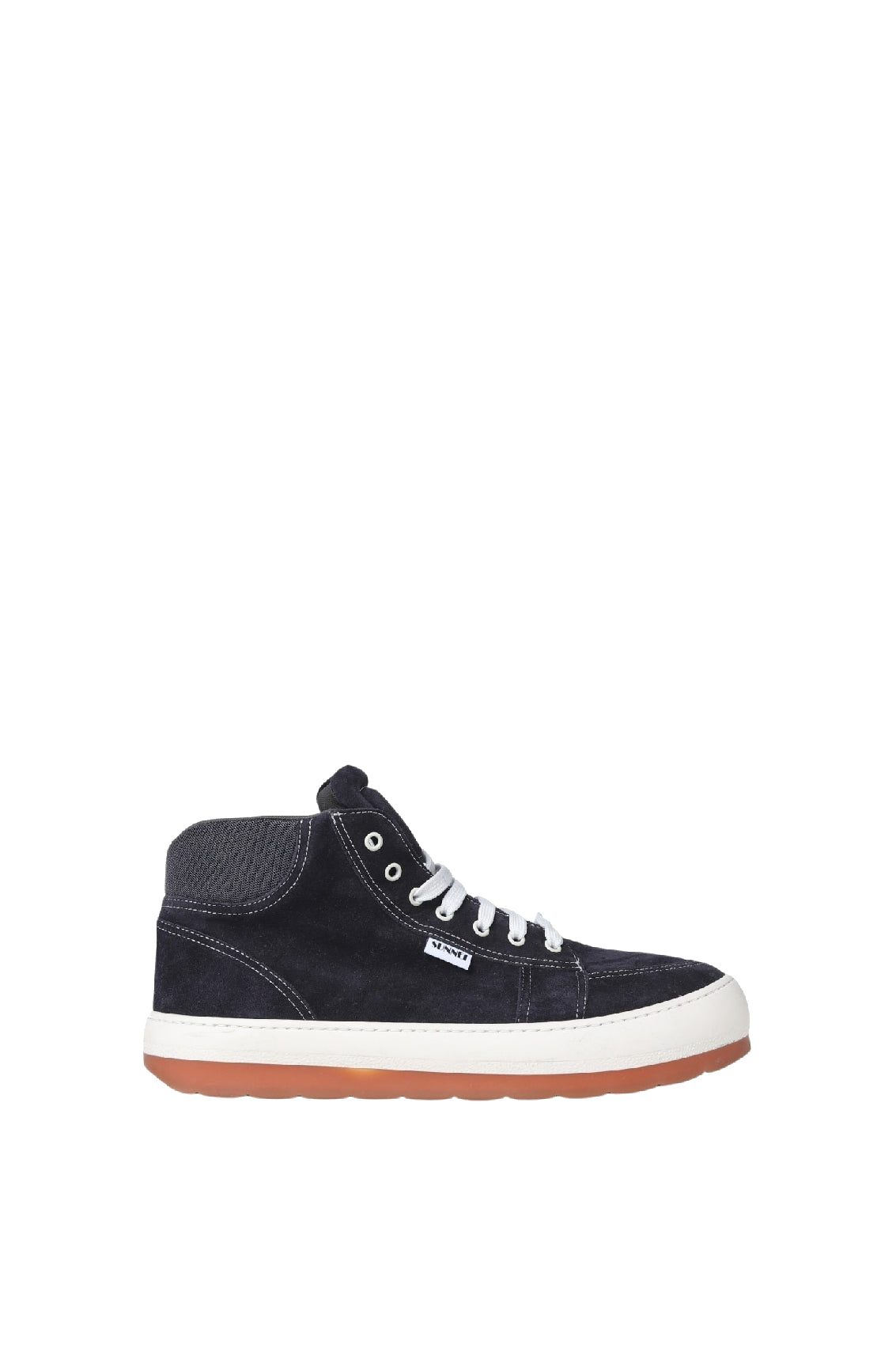 Rêve leather high-top trainers - Dark Blue