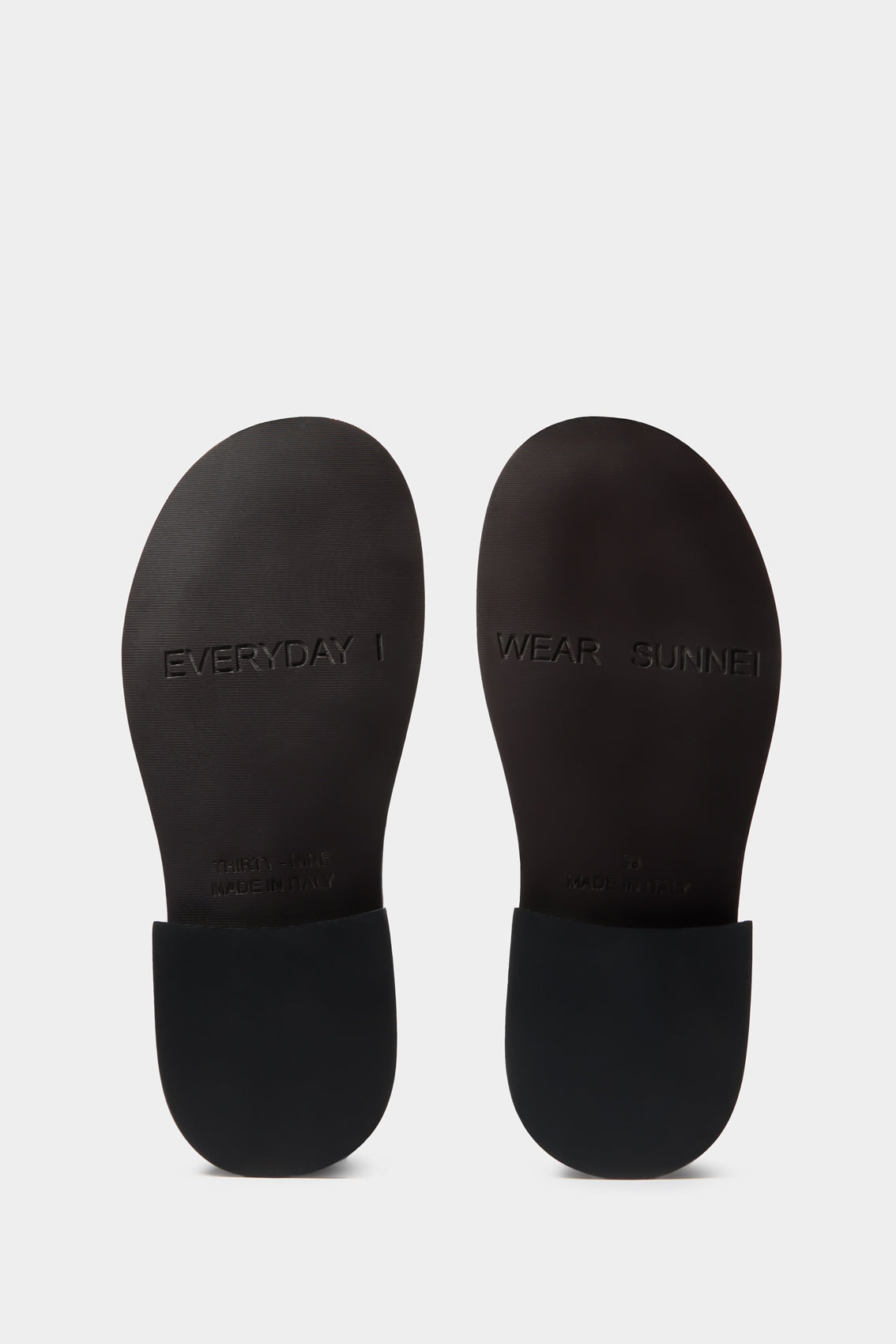 Leather Stringata Derbies - Black