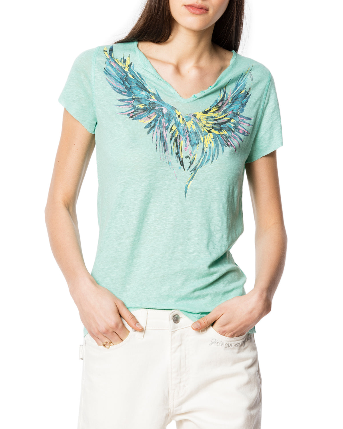 ZHORS LINE TUNISIAN CELADON MC WINGS LINEN