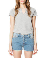 ZHORS LIGNE GRIS CHINE TUNISIEN COOL GIRL COTON