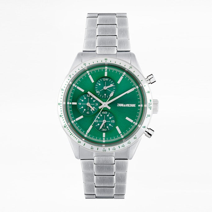 ZHORS LIGNE SILVER STEEL MASTER WATCH