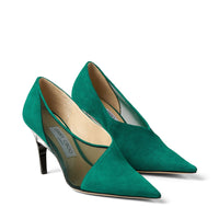 Siba 85 pumps in leather - Emerald & Emerald