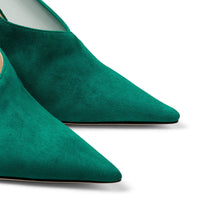Siba 85 pumps in leather - Emerald & Emerald