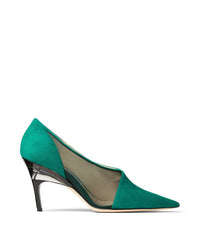 Siba 85 pumps in leather - Emerald & Emerald