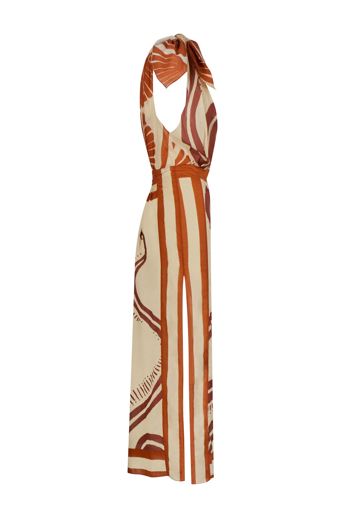 Red / Natural Ecosystem Dress