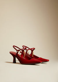 Escarpins Sidney en cuir - Fire Red