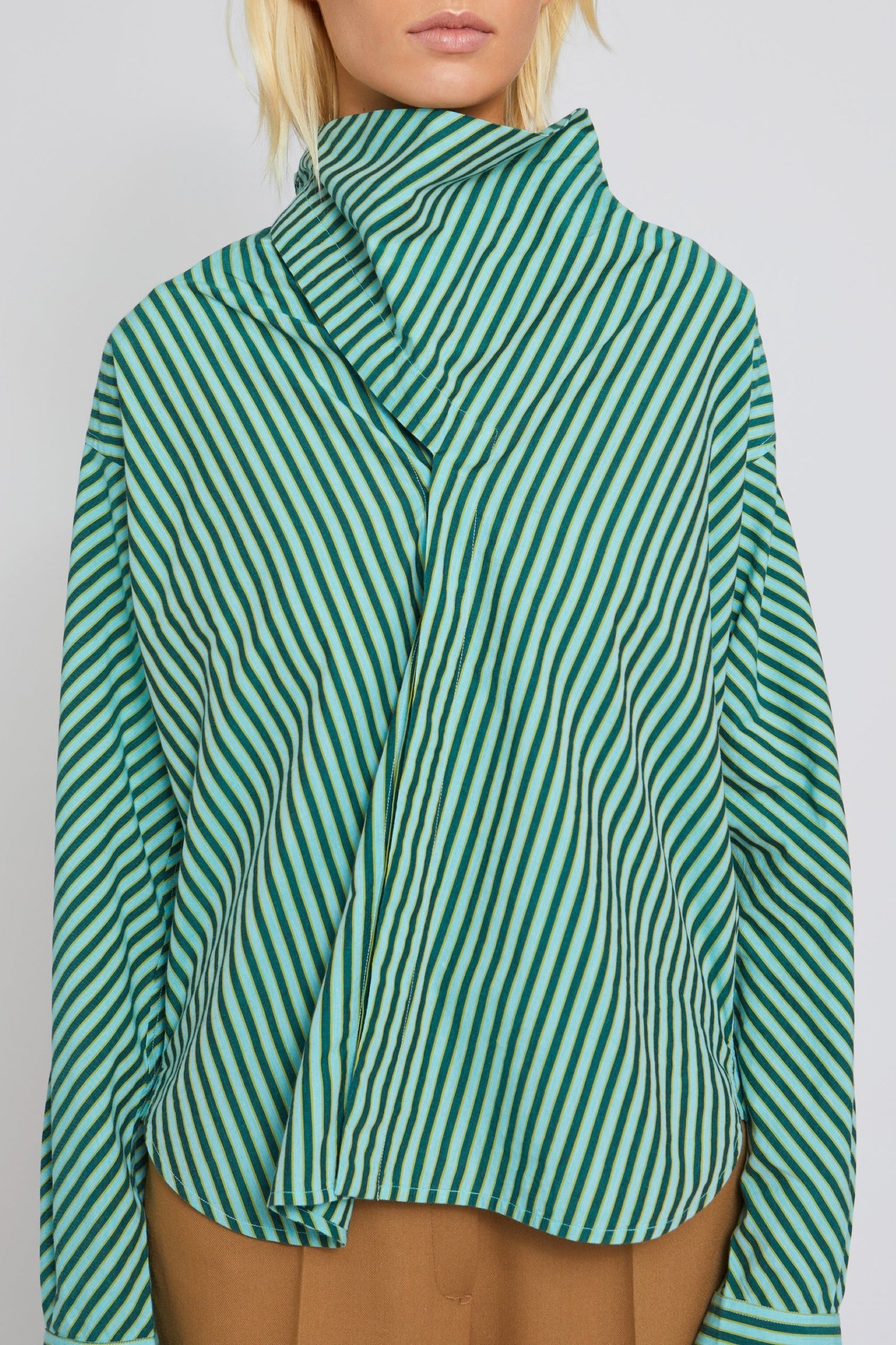 Blouse Sienna à col montant - Vert