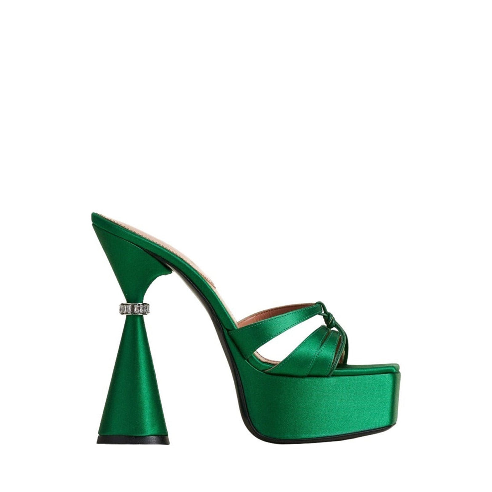 Sienna 130 leather mules - Emerald green