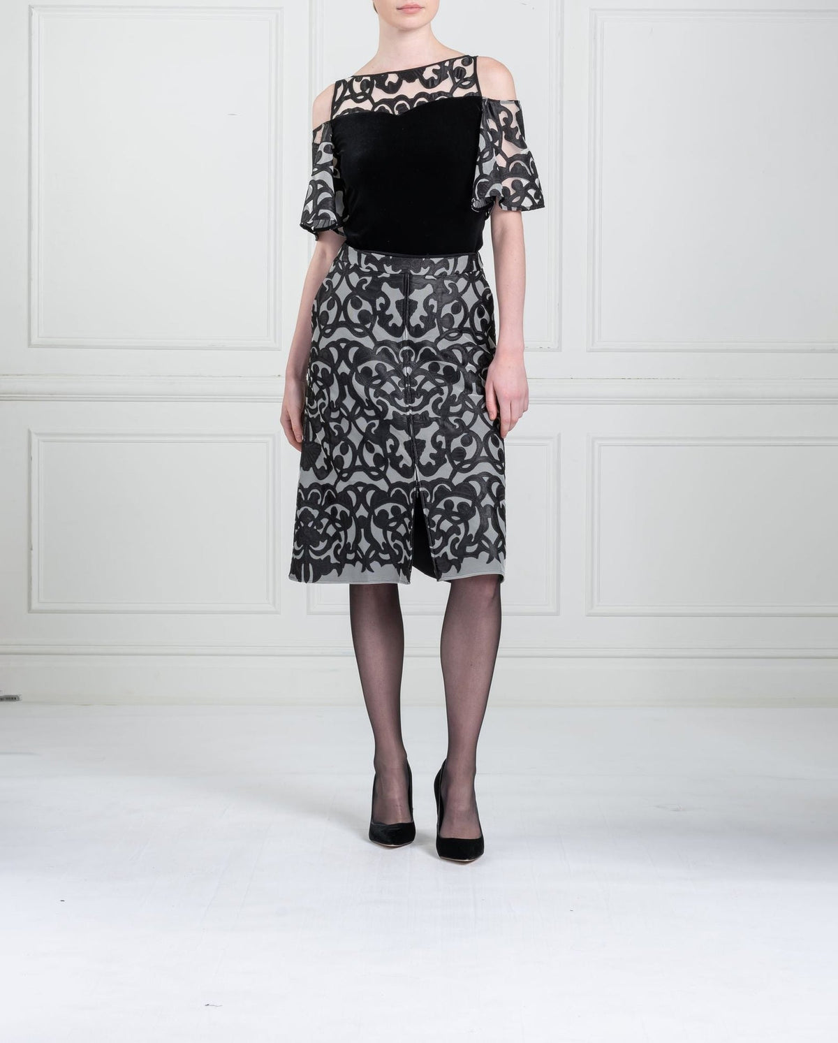 Jupe Sigma mi-longue - Black