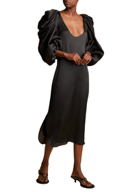 Silva dress in silk - Black